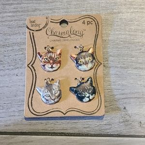💐Bead Landing cat Charms🧁🍋🌷🎀🦄🪻🍍🍓🦉🐧💘